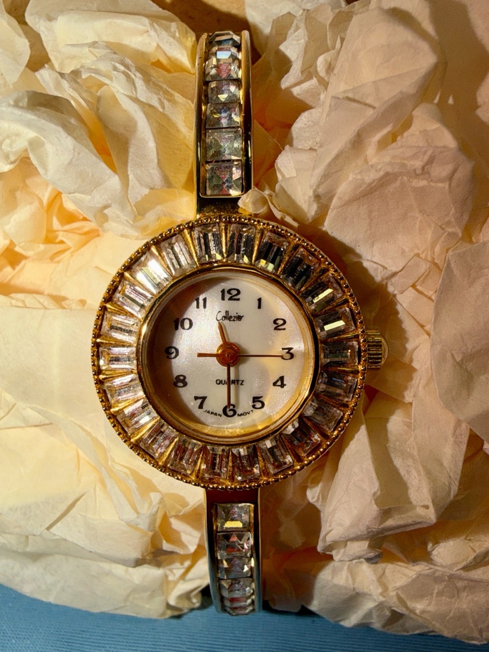 Vintage Collezier gold tone Quartz watch